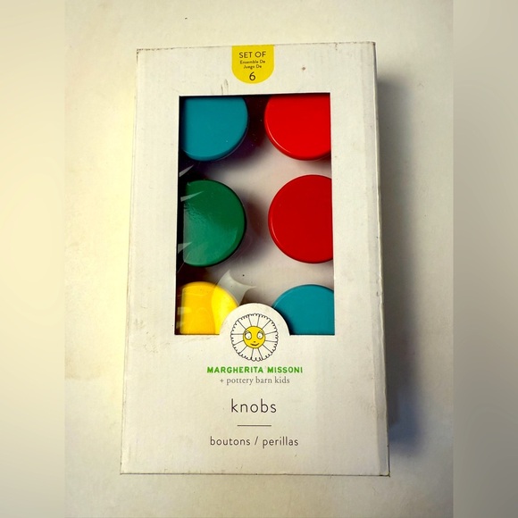 Pottery Barn Kids Other - Margherita Missoni Knobs Pottery Barn Kids Pulls Dresser 2” Colorful - Set of 6